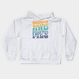 Autumn Skies and Pumpkin Pies Kids Hoodie